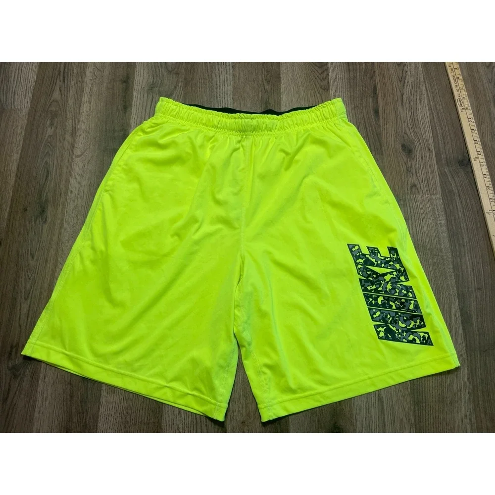 Nike Shorts, Men's Size Small, Yellow Black, Basketball Shorts, Dri Fit